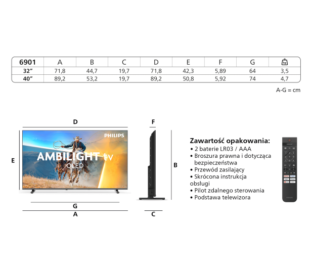 Philips 40PQS6901/12 40" QLED Full HD Titan OS - 1529401 - zdjęcie 11